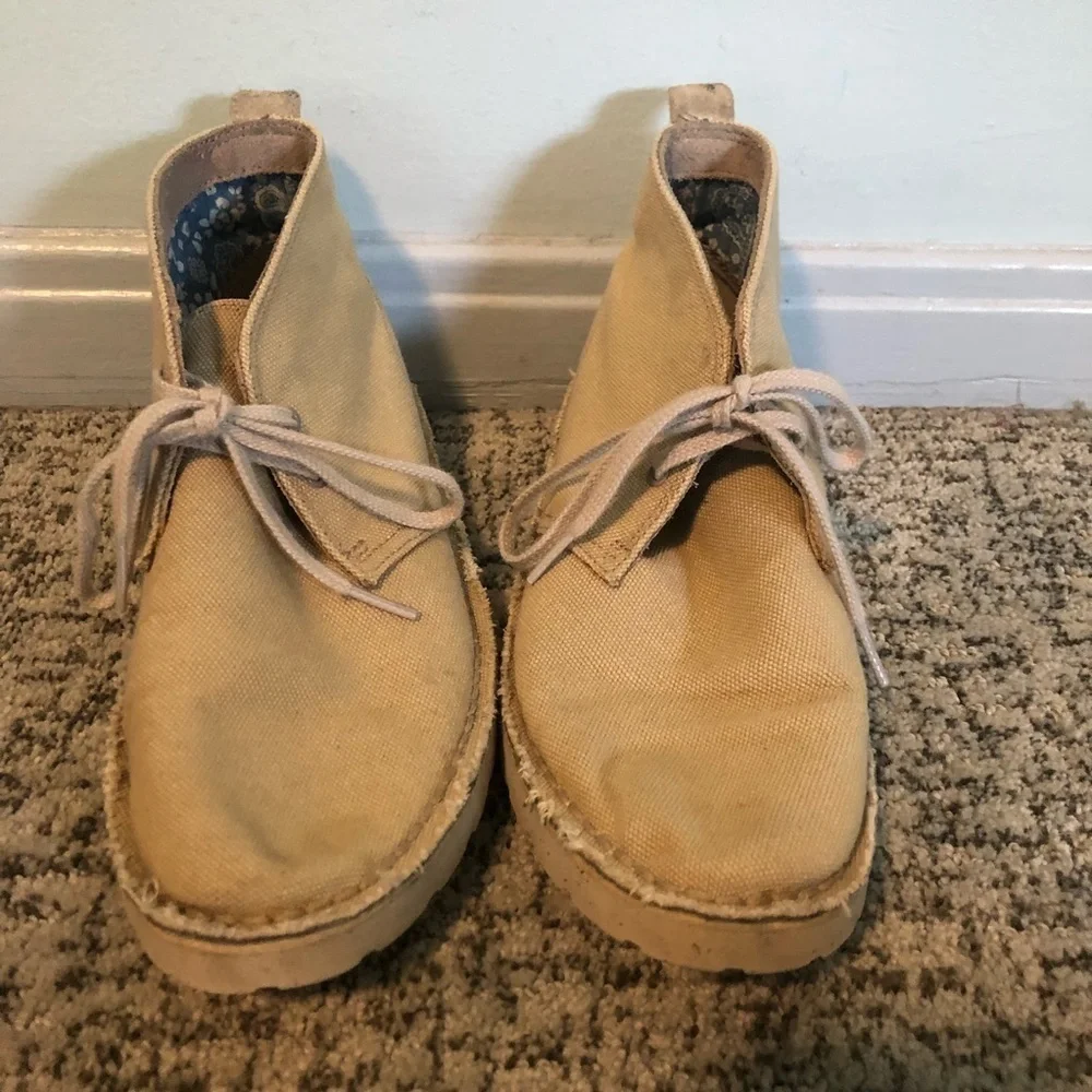 Clarks Brown Laced Ankle Boots Size 7.5
